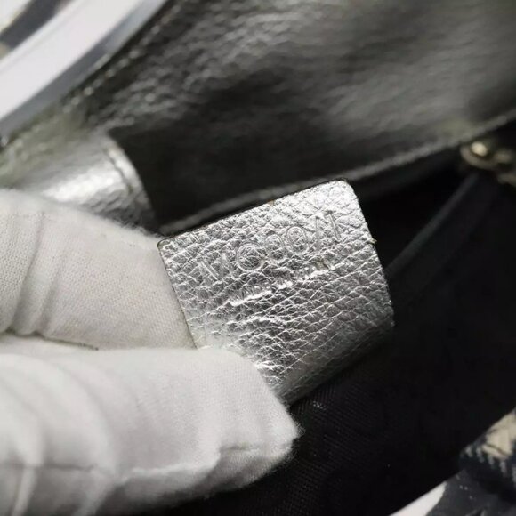 CELINE C Sulky Circle Shoulder Bag Canvas Navy Clear Auth 114765 - Picture 11 of 16